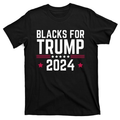 Blacks For Donald Trump 2024 Presidential Election Republican T-Shirt