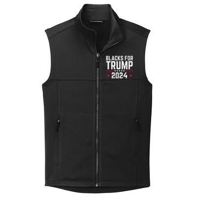 Blacks For Donald Trump 2024 Presidential Election Republican Collective Smooth Fleece Vest