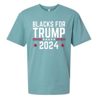 Blacks For Donald Trump 2024 Presidential Election Republican Sueded Cloud Jersey T-Shirt