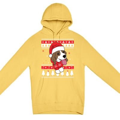 Beagle Funny Dog Ugly Christmas Gift Cute Gift Premium Pullover Hoodie