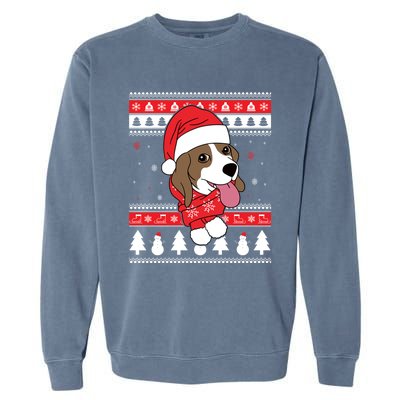 Beagle Funny Dog Ugly Christmas Gift Cute Gift Garment-Dyed Sweatshirt