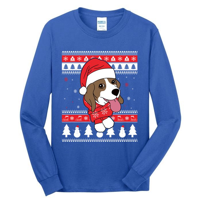 Beagle Funny Dog Ugly Christmas Gift Cute Gift Tall Long Sleeve T-Shirt