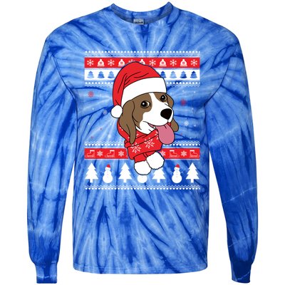 Beagle Funny Dog Ugly Christmas Gift Cute Gift Tie-Dye Long Sleeve Shirt