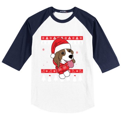 Beagle Funny Dog Ugly Christmas Gift Cute Gift Baseball Sleeve Shirt