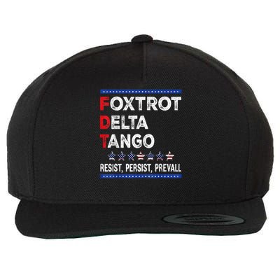 Bear Foxtrots Deltas Tangos Bear Foxtrots Deltas Tango Wool Snapback Cap