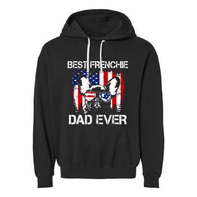 Best Frenchie Dad Ever Garment-Dyed Fleece Hoodie