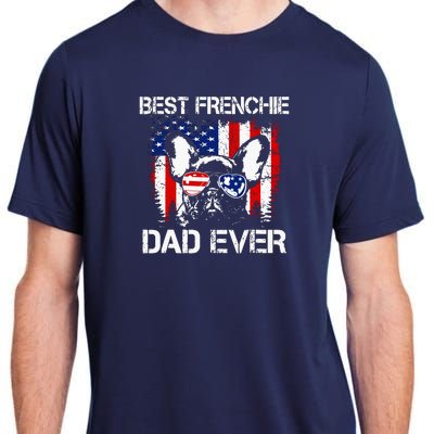 Best Frenchie Dad Ever Adult ChromaSoft Performance T-Shirt