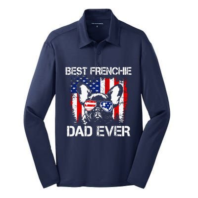 Best Frenchie Dad Ever Silk Touch Performance Long Sleeve Polo