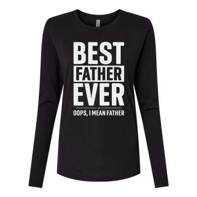 Best Farter Ever Funny Fathers Day Womens Cotton Relaxed Long Sleeve T-Shirt