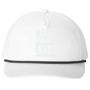 Best Farter Ever Funny Fathers Day Snapback Five-Panel Rope Hat