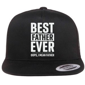 Best Farter Ever Funny Fathers Day Flat Bill Trucker Hat