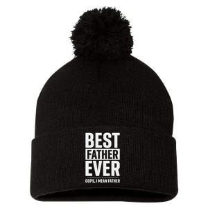 Best Farter Ever Funny Fathers Day Pom Pom 12in Knit Beanie