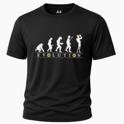 Birdwatcher Funny Evolution Bird Watching For Birding Birder Cooling Performance Crew T-Shirt