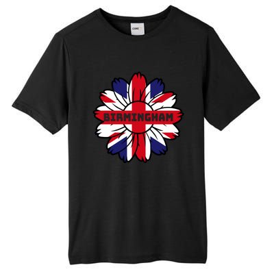 British Flag England Uk Sunflower Birmingham Union Jack Gift Tall Fusion ChromaSoft Performance T-Shirt