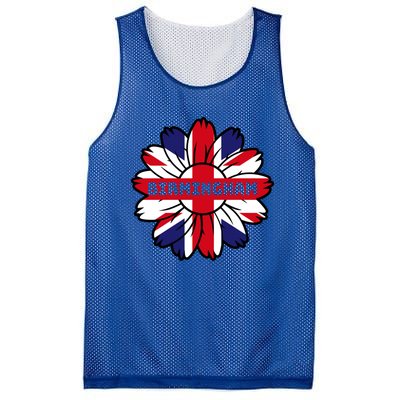 British Flag England Uk Sunflower Birmingham Union Jack Gift Mesh Reversible Basketball Jersey Tank