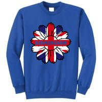 British Flag England Uk Sunflower Birmingham Union Jack Gift Tall Sweatshirt