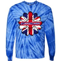 British Flag England Uk Sunflower Birmingham Union Jack Gift Tie-Dye Long Sleeve Shirt