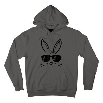 Bunny Face Easter Day Sunglasses Tall Hoodie