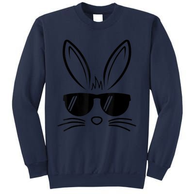 Bunny Face Easter Day Sunglasses Sweatshirt