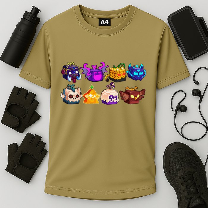 Blox Fruit Essential Cooling Performance Crew T-Shirt