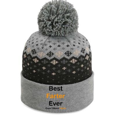 Best Farter Ever Oops I Meant Father Funny Dad Gift The Baniff Cuffed Pom Beanie