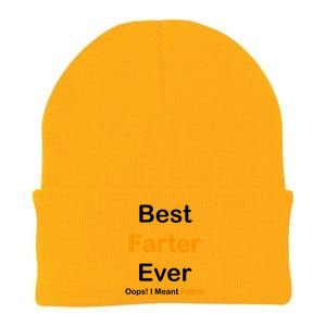 Best Farter Ever Oops I Meant Father Funny Dad Gift Knit Cap Winter Beanie