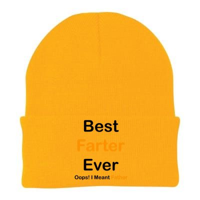 Best Farter Ever Oops I Meant Father Funny Dad Gift Knit Cap Winter Beanie