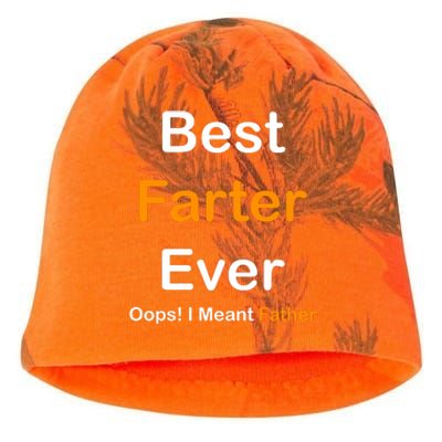 Best Farter Ever Oops I Meant Father Funny Dad Gift Kati - Camo Knit Beanie