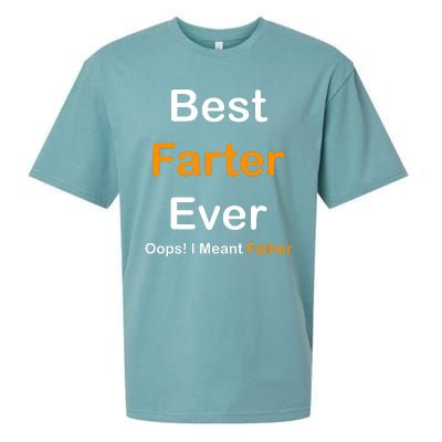 Best Farter Ever Oops I Meant Father Funny Dad Gift Sueded Cloud Jersey T-Shirt