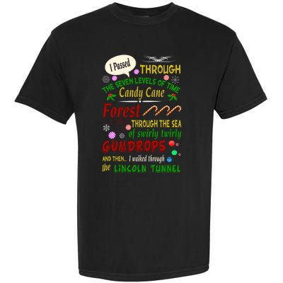 Buddy Funny Elf Christmas Candy Cane Forest, Sea Of Swirly Twirly Gum Drops, An Garment-Dyed Heavyweight T-Shirt