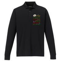 Buddy Funny Elf Christmas Candy Cane Forest, Sea Of Swirly Twirly Gum Drops, An Performance Long Sleeve Polo