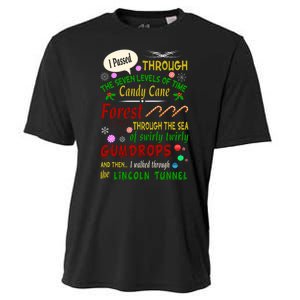 Buddy Funny Elf Christmas Candy Cane Forest, Sea Of Swirly Twirly Gum Drops, An Cooling Performance Crew T-Shirt