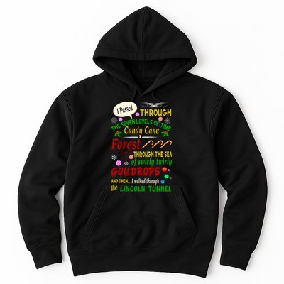 Buddy Funny Elf Christmas Candy Cane Forest, Sea Of Swirly Twirly Gum Drops, An Hoodie