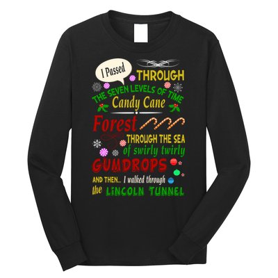 Buddy Funny Elf Christmas Candy Cane Forest, Sea Of Swirly Twirly Gum Drops, An Long Sleeve Shirt