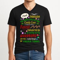 Buddy Funny Elf Christmas Candy Cane Forest, Sea Of Swirly Twirly Gum Drops, An V-Neck T-Shirt