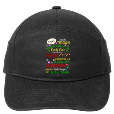 Buddy Funny Elf Christmas Candy Cane Forest, Sea Of Swirly Twirly Gum Drops, An 7-Panel Snapback Hat