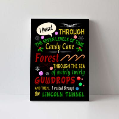 Buddy Funny Elf Christmas Candy Cane Forest, Sea Of Swirly Twirly Gum Drops, An Canvas