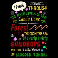 Buddy Funny Elf Christmas Candy Cane Forest, Sea Of Swirly Twirly Gum Drops, An 16 in Basic Backpack