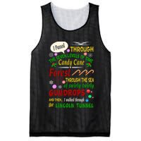 Buddy Funny Elf Christmas Candy Cane Forest, Sea Of Swirly Twirly Gum Drops, An Mesh Reversible Basketball Jersey Tank