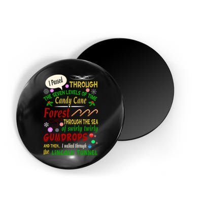 Buddy Funny Elf Christmas Candy Cane Forest, Sea Of Swirly Twirly Gum Drops, An Magnet