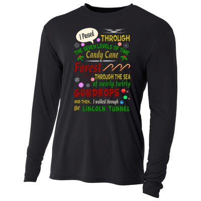 Buddy Funny Elf Christmas Candy Cane Forest, Sea Of Swirly Twirly Gum Drops, An Cooling Performance Long Sleeve Crew