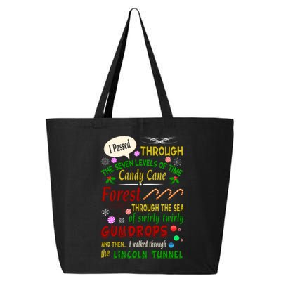 Buddy Funny Elf Christmas Candy Cane Forest, Sea Of Swirly Twirly Gum Drops, An 25L Jumbo Tote