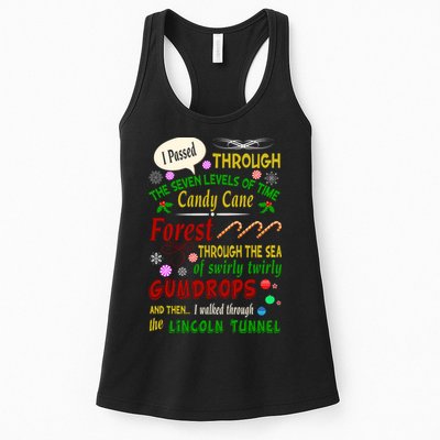 Buddy Funny Elf Christmas Candy Cane Forest, Sea Of Swirly Twirly Gum Drops, An Womens Tank Top