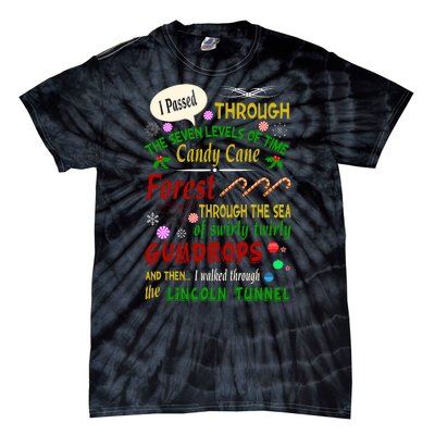 Buddy Funny Elf Christmas Candy Cane Forest, Sea Of Swirly Twirly Gum Drops, An Tie-Dye T-Shirt