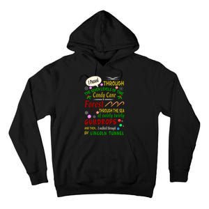 Buddy Funny Elf Christmas Candy Cane Forest, Sea Of Swirly Twirly Gum Drops, An Tall Hoodie