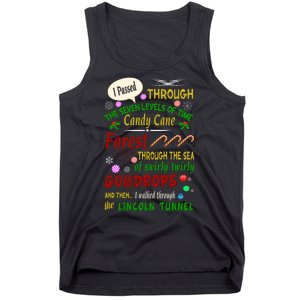 Buddy Funny Elf Christmas Candy Cane Forest, Sea Of Swirly Twirly Gum Drops, An Tank Top