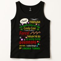 Buddy Funny Elf Christmas Candy Cane Forest, Sea Of Swirly Twirly Gum Drops, An Tank Top