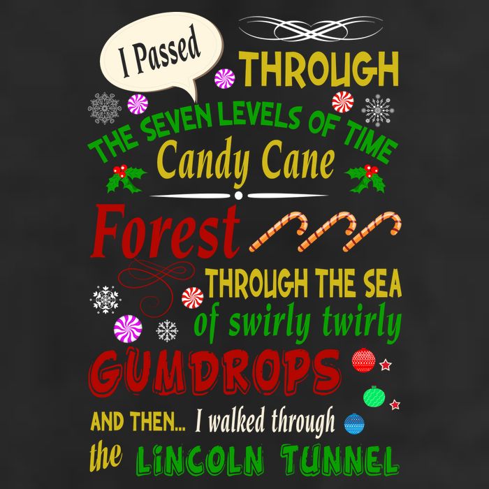 Buddy Funny Elf Christmas Candy Cane Forest, Sea Of Swirly Twirly Gum Drops, An Golf Towel