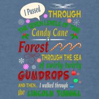 Buddy Funny Elf Christmas Candy Cane Forest, Sea Of Swirly Twirly Gum Drops, An Garment-Dyed Sweatshirt