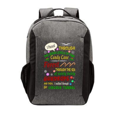 Buddy Funny Elf Christmas Candy Cane Forest, Sea Of Swirly Twirly Gum Drops, An Vector Backpack